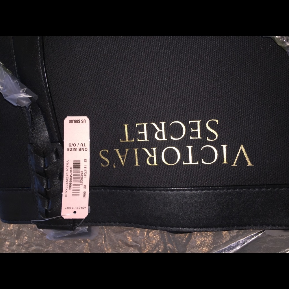 Victoria’s Secret large black tote bag NWT - Picture 2 of 4